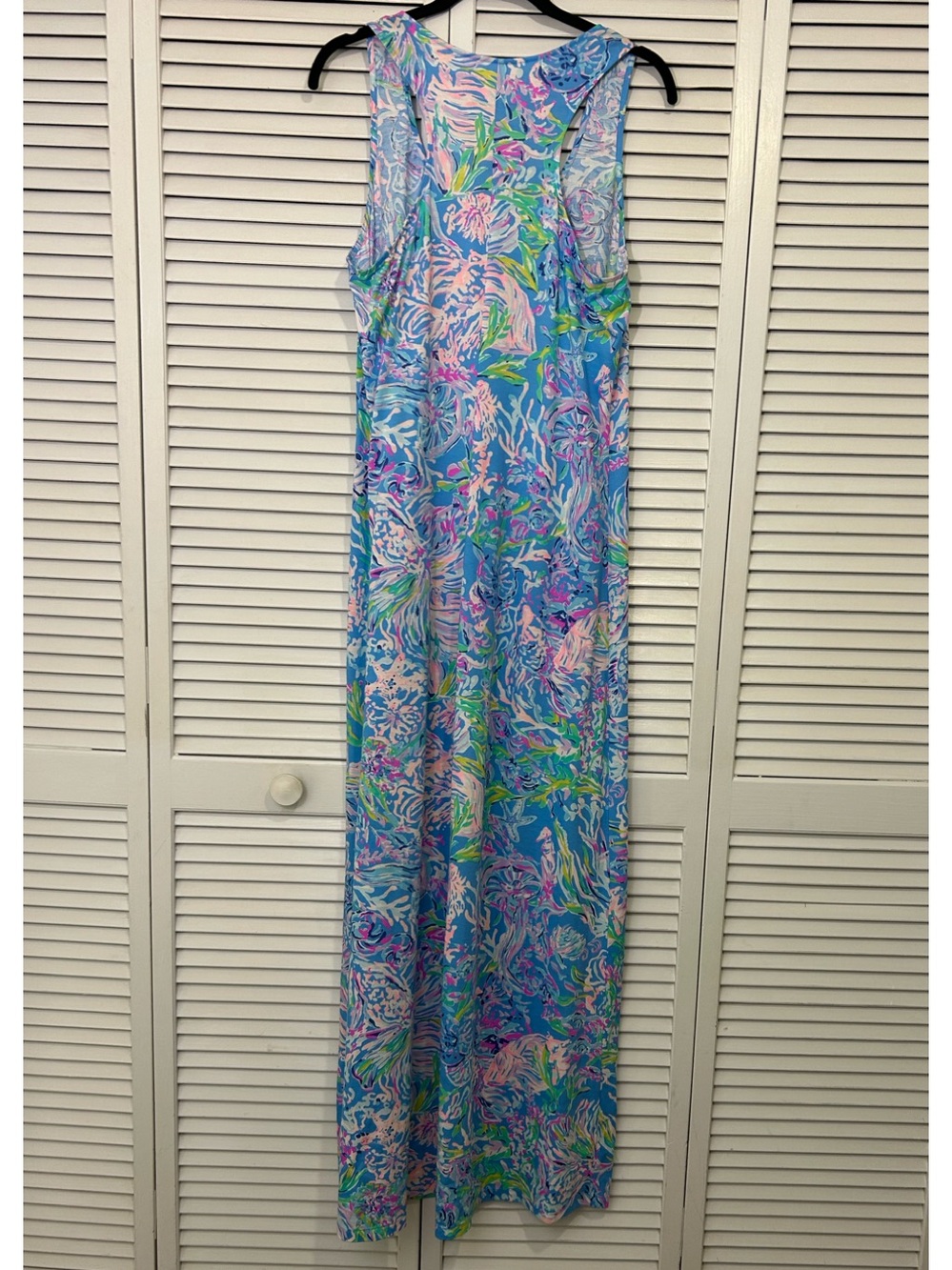 Lilly Pulitzer Blue Tropical Print Maxi Dress - Picture 3 of 9